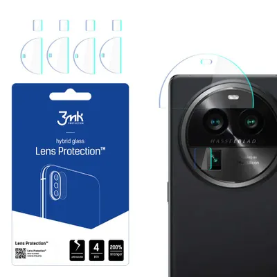Produktbild von 3mk Hybridglas Lens Protection für Oppo Find X6 Pro Kamera Objektiv Kameralinse 0,16mm 6H (4 Stück)