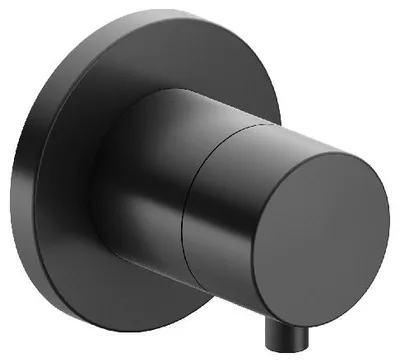 Produktbild von Keuco 3-Wege-Umstellventil IXMO DN 15, UP, mit Griff IXMO Comfort Rosette rund schwarzchrom gebürstet 59548131001