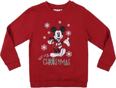 Produktbild von Jungen Sweater ohne Kapuze Mickey Mouse Rot - 10 Jahre