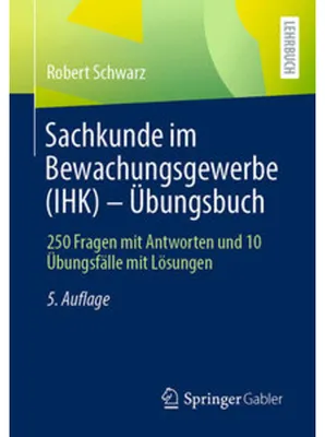 Produktbild von Sachkunde im Bewachungsgewerbe (IHK) - Übungsbuch