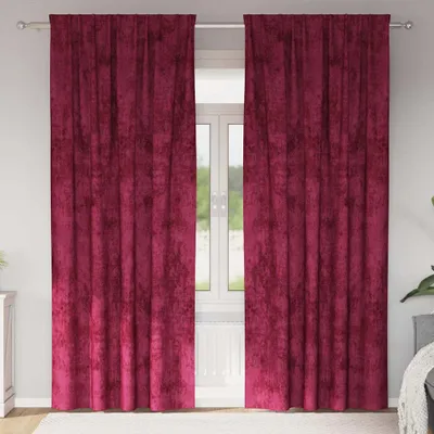 Produktbild von Samtvorhänge 2 stk. Weinrot 225 x 140 cm Samt
