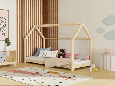 Produktbild von Kinderhausbett TERY 80x160 cm Unlackiert