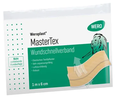 Produktbild von Weroplast MasterTex Wundschnellverband 1 m x 6 cm