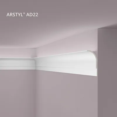 Produktbild von NMC AD22 ARSTYL Eckleiste Zierleiste Stuckleiste für Indirekte Beleuchtung 2 m
