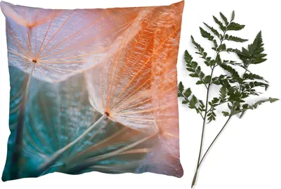 Produktbild von MuchoWow® Zierkissen Sofakissen Wohnzimmer Dekokissen 40x40 cm Blume - Löwenzahn - Pflanze - Foto Kissen - Schlafzimmer Dekoration