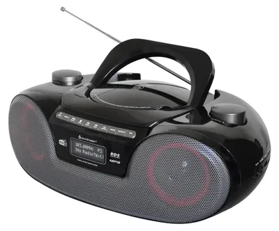Produktbild von SOUNDMASTER SCD8300 Schwarz Radiorekorder mit CD-Spieler (mit mit CD, MP3, Bluetooth, DAB, UKW)