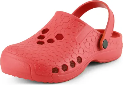 Produktbild von Ladeheid Damen und Herren leichte Eva Clogs Gartenclogs Gartenschuhe offen LADW008 (Rot 1841, 38 EU)