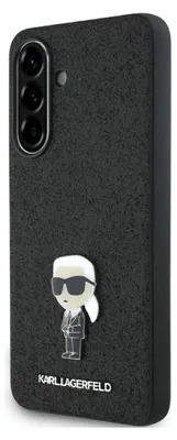 Image de KARL LAGERFELD étui pour SAMSUNG A36 KLHCSA36GKNPSK (Fixed Glitter W/ Ikonik Metal Pin) black