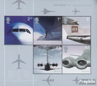 Produktbild von Briefmarken Großbritannien 2002 Mi Block13 (kompl.Ausg.) postfrisch Flugzeuge