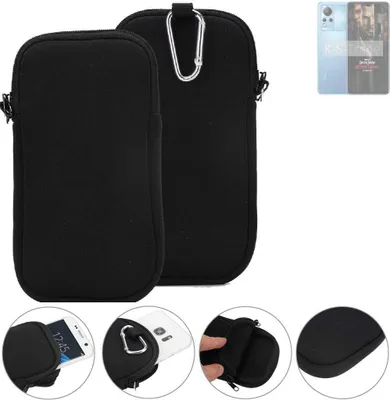 Produktbild von K-S-Trade Neopren-Hülle Handyhülle kompatibel mit Infinix Note 12 Turbo Schutzhülle Neoprenhülle Sleeve Schutz-Hülle Gürtel Tasche Case Holster
