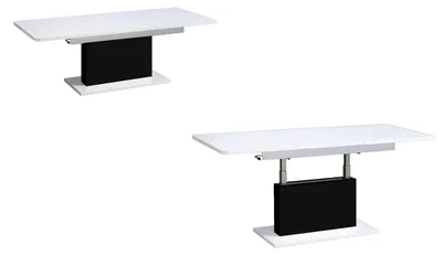 Produktbild von Design Couchtisch Tisch DC-1 - stufenlos höhenverstellbar ausziehbar Esstisch