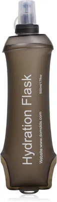 Productafbeelding van Opvouwbare drinkfles 500 ml - TPU - Donkergrijs