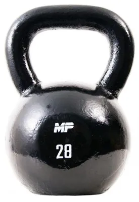 Produktbild von Muscle Power Gusseisen-Kettlebell 28 kg Schwarz
