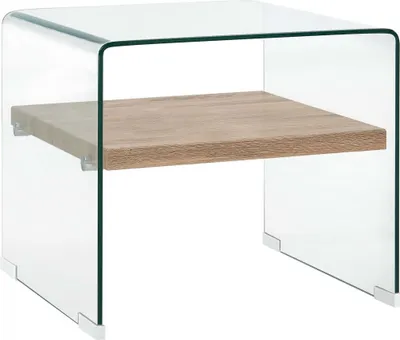 Obrázek produktu pro The Living Store Couchtisch Transparent 50×50×45 cm Srdce sklo