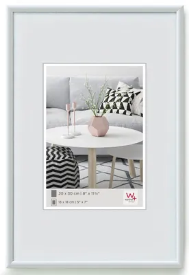 Produktbild von Walther Design KW330H, Einzelbilderrahmen, Kunststoff, Weiß, 18 x 18 cm, Rechteckig, 311 mm