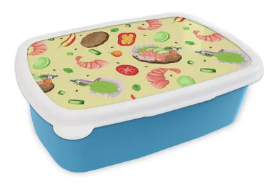 Obrázok produktu pre MuchoWow® Obedník Brotzeit Box na obed 11x17x6cm Vzor - Potraviny - Zelenina Detský obedový box