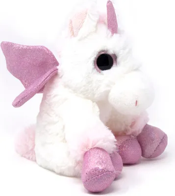 Image de Cornelissen - Doudou - Licorne - blanc/rose assis - 20 cm