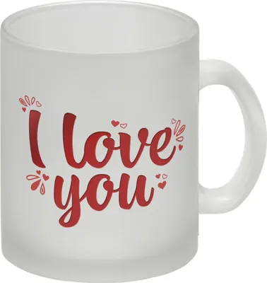 Produktbild von I love you Glas Tasse