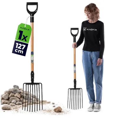 Immagine prodotto di Forchette KADAX "Vialle", forchetta in metallo a 9 rebbi, 131 cm, nero