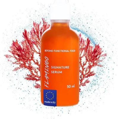 Produktbild von Gesichtsserum mit Astaxanthin - Anti-Blue-Light - Anti-Aging Naturkosmetik für alle Hauttypen - 50 ml