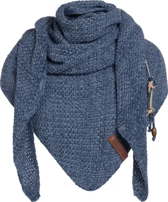 Produktbild von Knit Factory Coco Dreiecksschal - Jeans/Indigo - 190x85 cm