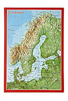 Produktbild von Reliefpostkarte Skandinavien