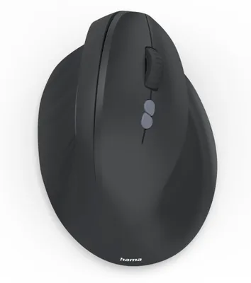 Obrázok produktu pre Hama EWM-600R, Pravoruké, Vertikálny dizajn, Optický, RF Wireless + Bluetooth, 1800 DPI, Čierna