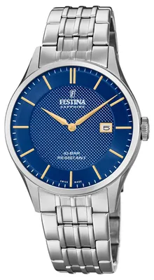 Zdjęcie produktu dla Zegarek męski FESTINA 20005/3 granatowy klasyczny do pływania