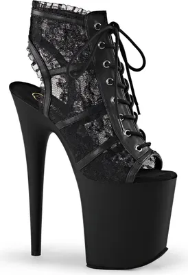 Produktbild von FLAMINGO-896LC Damen Booties von Pleaser, Schwarz EU 42, US 12