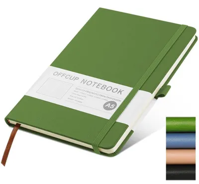 Produktbild von Notizbuch A5 liniert, 192 Seiten, PolyurethanHardcover, 80gsm Papier, Grün