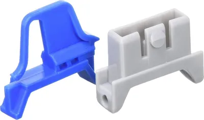 Zdjęcie produktu dla allit 456785 zestaw zamków allit ProfiPlus EuroBox 4S, szary/niebieski