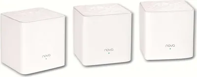 Produktbild von Tenda Router Mesh System Nova MW3 Mesh WLAN AC1200 Dual Band empfohlen für Häuser mit 2-4 Schlafzimmern - 6X Ethernet Port - Ersetzt WLAN Router & Repeater - Kompatibel mit Alexa - 3Pack