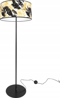 Obrázok produktu pre Elegantná stojaca lampa, zlatý kvetinový tienidlo, LED