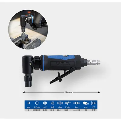 Image de BRILLIANT TOOLS Meuleuse pneumatique coudée - BT160701