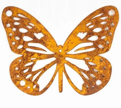 Image de Papillon Kapaga Statues de jardin Décoration de jardin Acier corten Grille Balcon