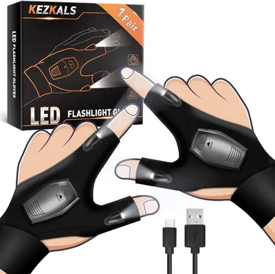 Immagine prodotto di KEZKALS LED Guanti da pesca Uomo Regalo di Natale Gadget