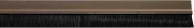 Image de Bande d'étanchéité de porte en PVC marron avec brosse, 1 mètre