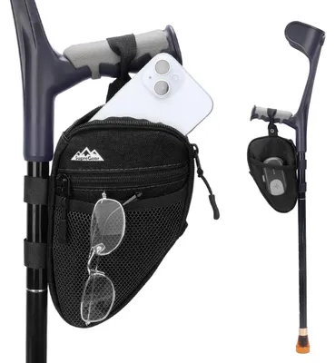 Productafbeelding van Tas voor onderarmscharnieren, lichtgewicht, 20 x 15 x 3 cm, waterafstotend, met net en rits