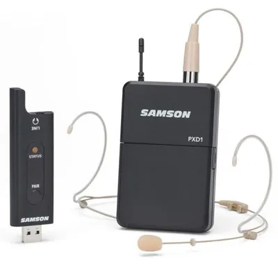Produktbild von Samson XPD2 Headset, Headsetmikrofon, 20 - 16000 Hz, Taschensender, 2404 - 2476 MHz, 0,1%, 85 dB