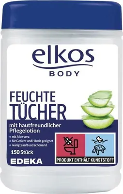 Produktbild von Elkos Feuchttücher mit Aloe 150 Stk.