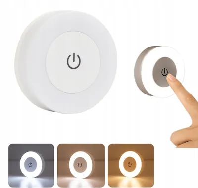 Zdjęcie produktu dla Lampka Nocna LED 3 Tryby Barwy TSG-178 Światła Bezprzewodowa Dotykowa