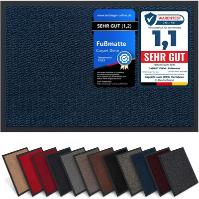 Image de Tapis antidérapant de 80 x 120 cm, couleur gris anthracite