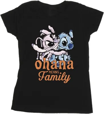 Produktbild von Disney - "Ohana" T-Shirt für Damen BI25761 (L) (Schwarz)