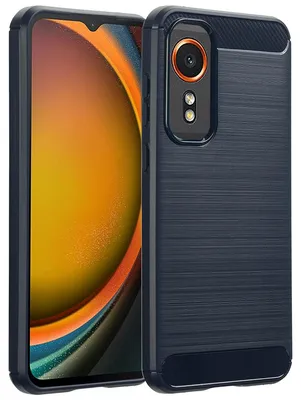 Imagen del producto de Funda con acabado cepillado para Samsung Galaxy Xcover 7 - Azul oscuro