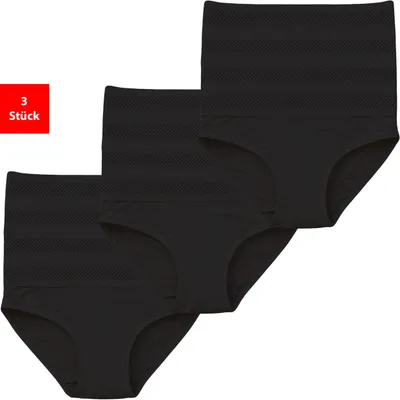 Produktbild von Shapingslip Shapewear Damen Unterwäsche Bauchweg 3er-6er Pack Shape Slips - 3er Schwarz 44/46