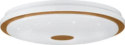 Produktbild von LANCIANO 1 Wand-/Deckenleuchte Lampe Beleuchtung - H8 x Ø48 cm - weiß, braun - 35W inkl. - IP20