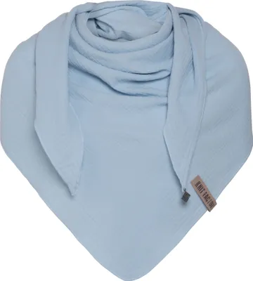Produktbild von Knit Factory Liv Dreieckstuch - Indigo - 190x85 cm