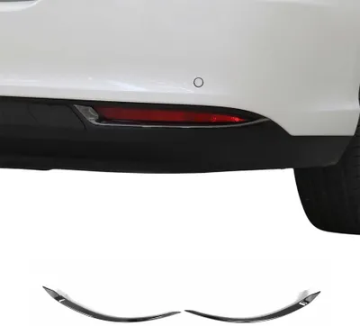 Image de Cadres de Réflecteurs Arrière pour Fiat Tipo 2016-2025 acier inox foncé 2 Pcs