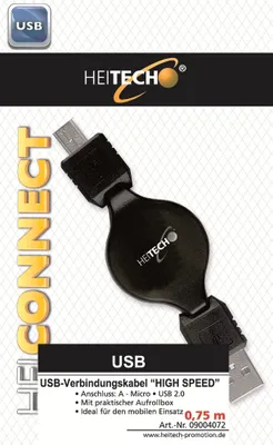 Produktbild von Heitech USB-VERBINDUNGSKABEL „HIGH SPEED“