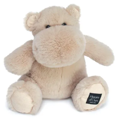 Produktbild von Histoire d'ours - Plüschtier Nilpferd – Hip'Cool – Beige – 25 cm – weiches und n